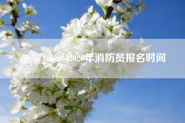 咸宁2020年消防员报名时间