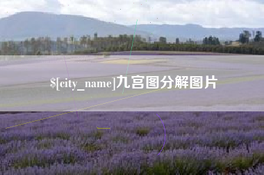 咸宁九宫图分解图片