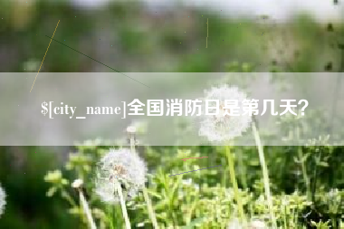 咸宁全国消防日是第几天？