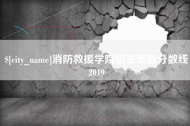 咸宁消防救援学院招生录取分数线2019