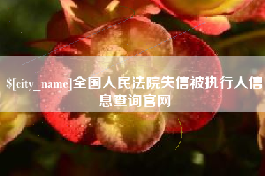 咸宁全国人民法院失信被执行人信息查询官网