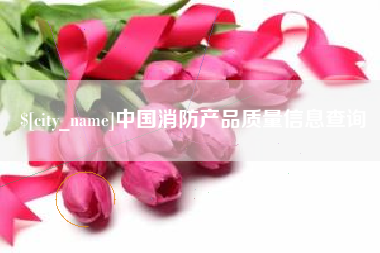 咸宁中国消防产品质量信息查询