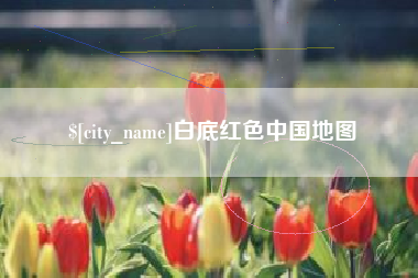 咸宁白底红色中国地图