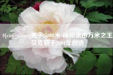 咸宁男子 5000米-原纪录由万米之王贝克勒于2004年创造