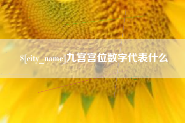 咸宁九宫宫位数字代表什么