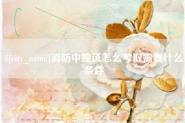 咸宁消防中控证怎么考取需要什么条件