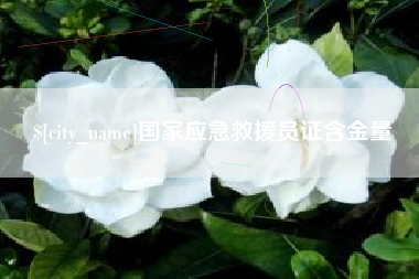 咸宁国家应急救援员证含金量