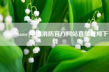 咸宁中国消防官方网站直播视频下载