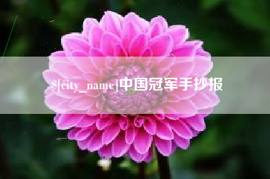 咸宁中国冠军手抄报