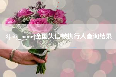 咸宁全国失信被执行人查询结果