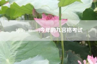 咸宁今年的九宫格考试