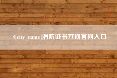 咸宁消防证书查询官网入口