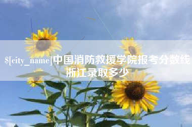 咸宁中国消防救援学院报考分数线浙江录取多少