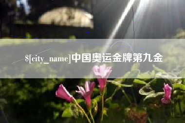 咸宁中国奥运金牌第九金