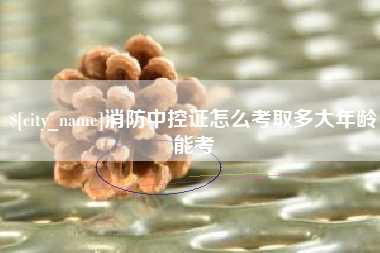 咸宁消防中控证怎么考取多大年龄能考